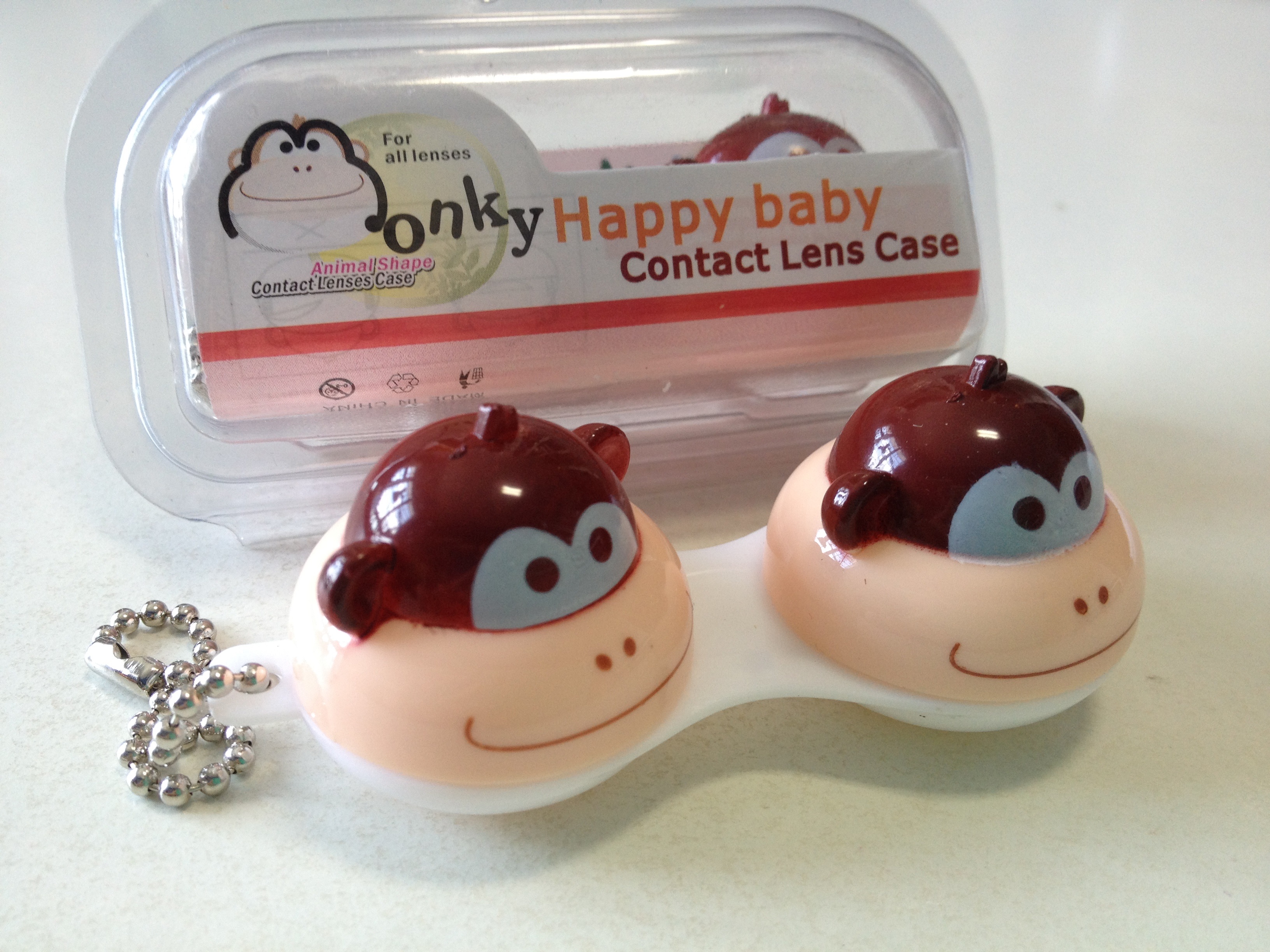 Adorable Happy green Frog design contact lens case! US3.00