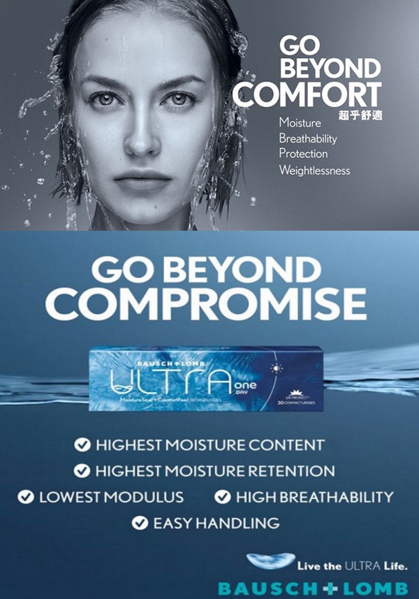 Bausch & Lomb Ultra One Day contact lenses