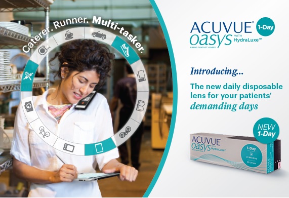 Acuvue Oasys 1-Day with Hydraluxe (Johnson & Johnson) - Click Image to Close