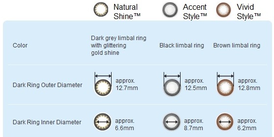 Acuvue Contact Lenses Color Chart